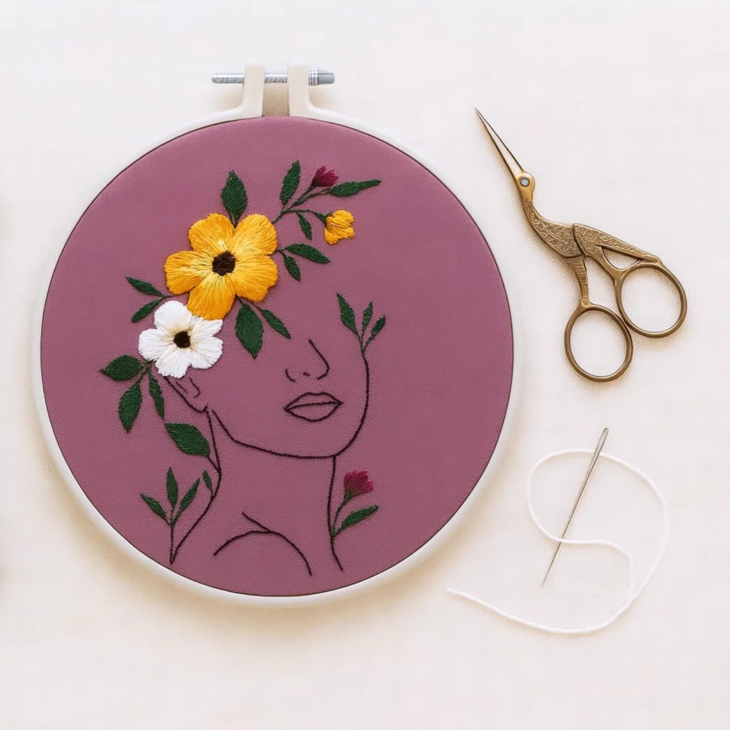 Borduurwerk met bloemen – PRAGT